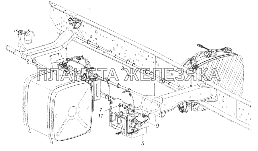 6520-1208500-20 Установка насоса дозирующего КамАЗ-6520 (Euro-4)