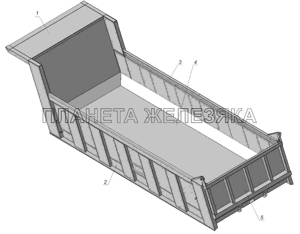 65201-8500020СБ Платформа в сборе КамАЗ-65201