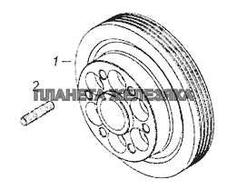 7406.1005050 Шкив КамАЗ-65201 Евро 2-3