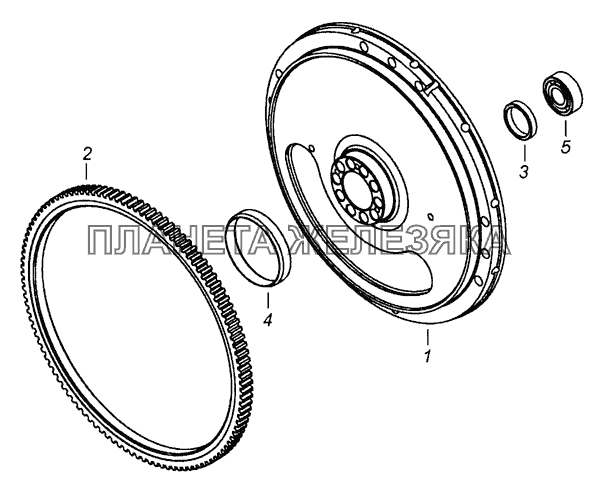 740.50-1005115-10 Маховик КамАЗ-6522 (Евро-4)