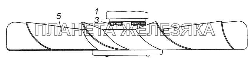 Установка вентилятора с муфтой привода КамАЗ-6522