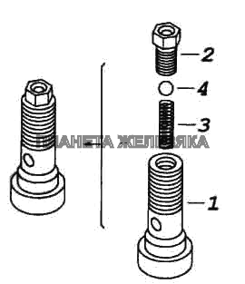 Клапан форсунки охлаждения поршня в сборе КамАЗ-6522