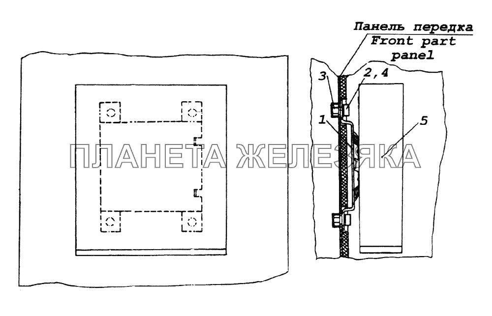 Установка блока управления подогревателем КамАЗ-65226