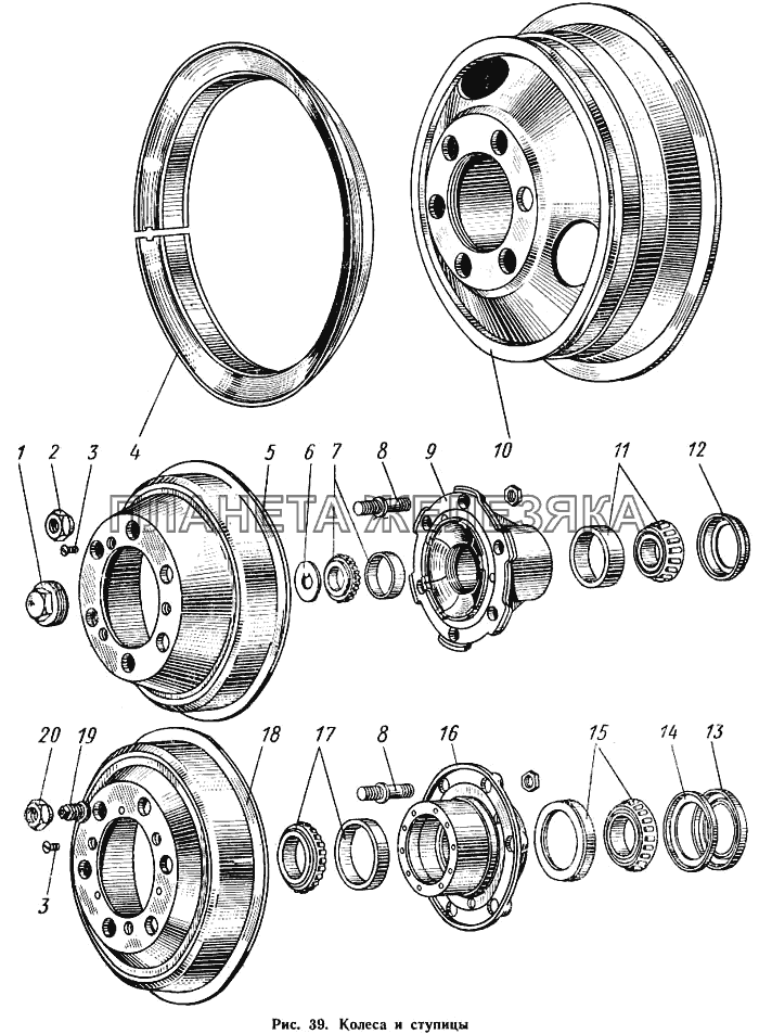 Колеса и ступицы КАВЗ-685