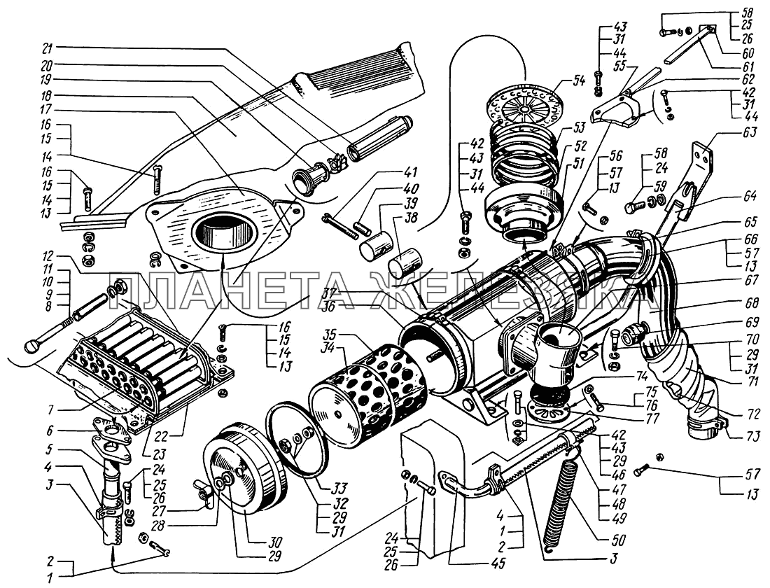 Фильтр воздушный КрАЗ-6322 (шасси)