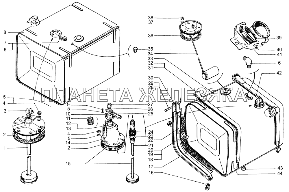 Баки топливные КрАЗ-65055-02