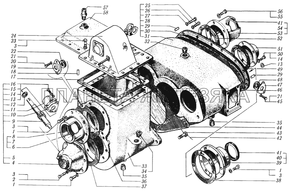 Картеры коробки раздаточной КрАЗ-6510