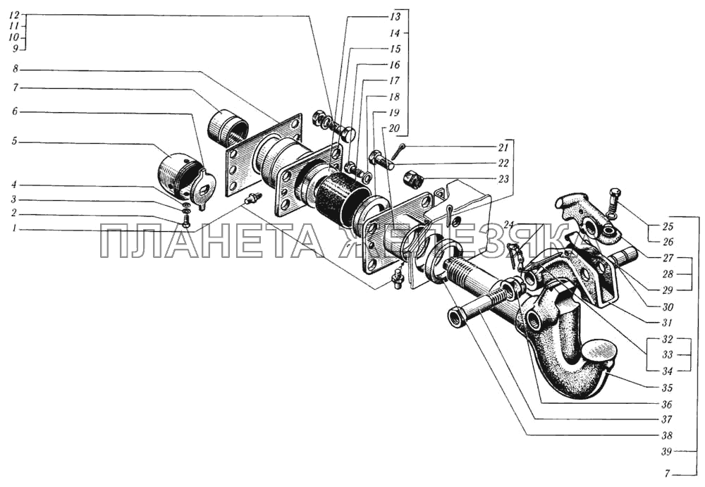 Прибор буксирный КрАЗ-65101 КрАЗ-6510