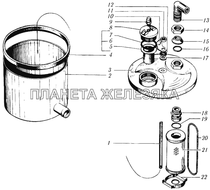 Бачок масляный КрАЗ-6510