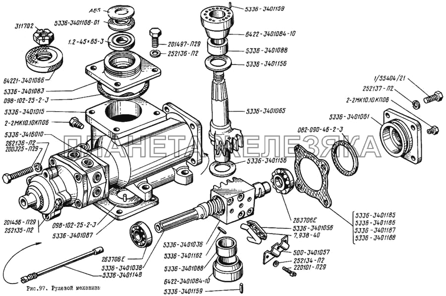 Рулевой механизм ЛиАЗ 5256