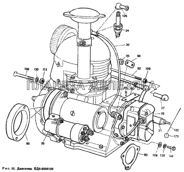 Двигатель ПД8-0000100 Т-40М