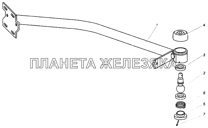 Рычаг МАЗ-437040 (Зубренок)