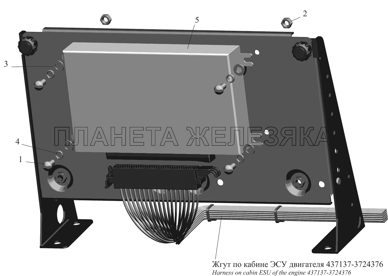 Установка электронного блока ЭСУ МАЗ-437130 (Зубренок)