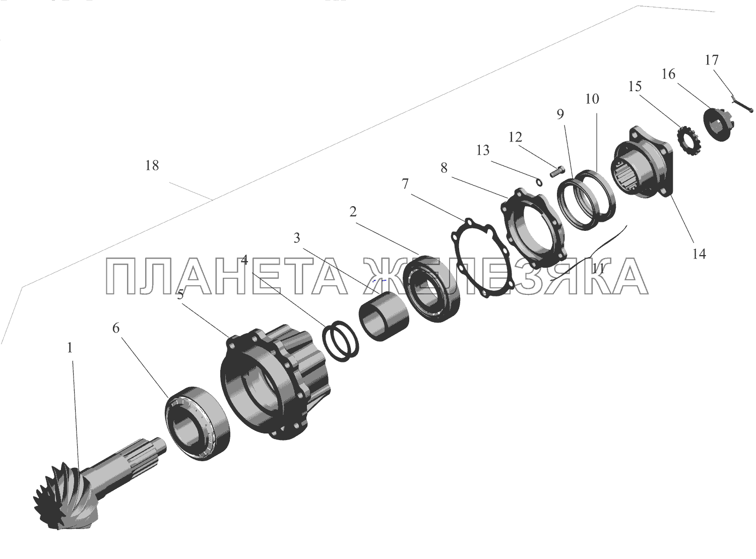 Задний мост маз зубренок