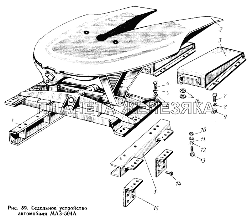 Седельное устройствоМАЗ-504А МАЗ-503А