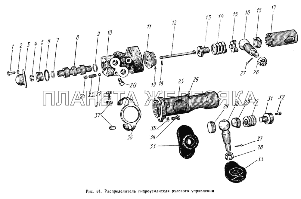 Распределитель гидроусилителя рулевого управления МАЗ-504А