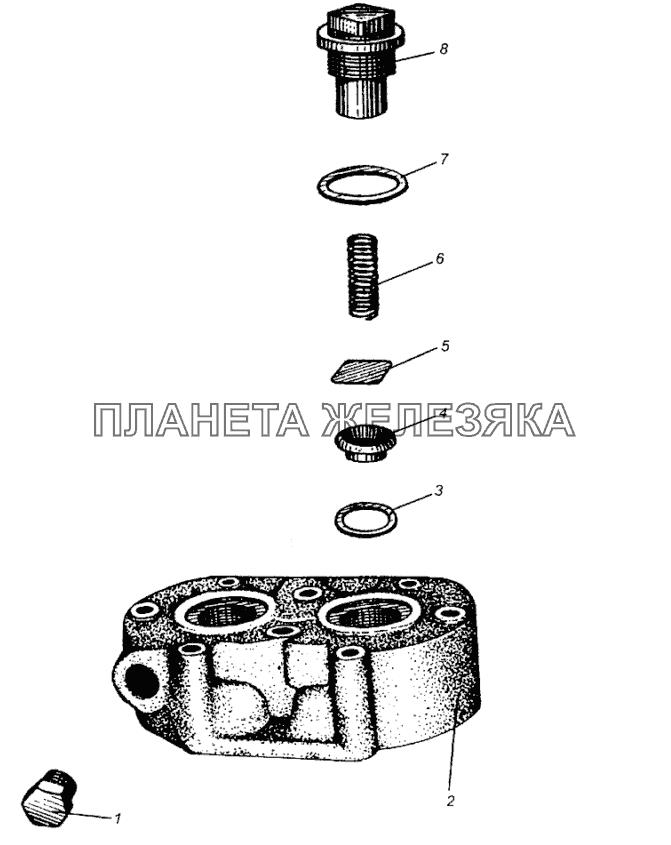 Головка компрессора МАЗ-504В