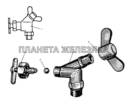 Кран отбора воздуха МАЗ-5335