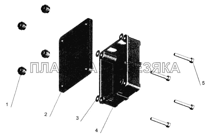Коробка задних фонарей МАЗ-5336