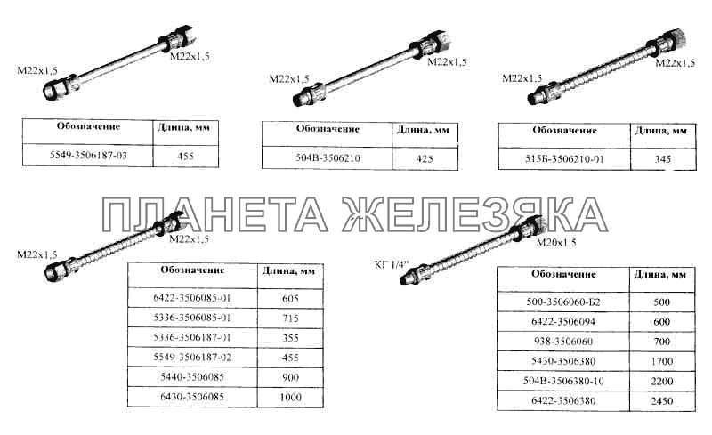 Шланги МАЗ-5336