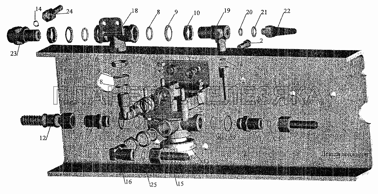 Установка ускорительного клапана и. присоединительной арматуры на МАЗ-630303, МАЗ-630305 МАЗ-5337 (2005)