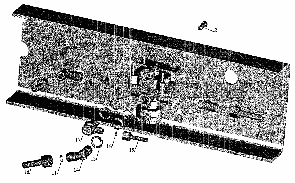 Установка ускорительного клапана и присоединительной арматуры на МАЗ-630308 МАЗ-5337 (2005)