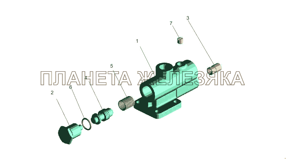 Клапан расхода давления 5336-3407260 МАЗ-533731