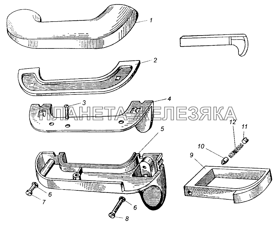 Подлокотник МАЗ-5429