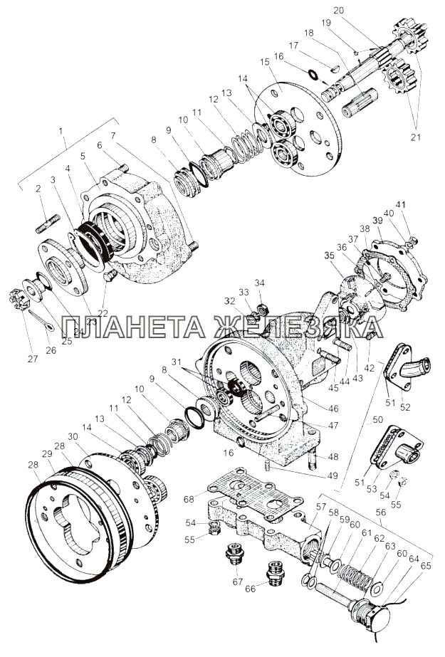 Гидромотор 543-1714270-02 МАЗ-543 (7310)