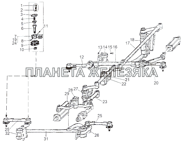Рулевые тяги МАЗ-543 (7310)