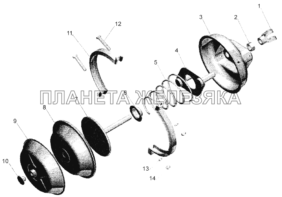 Камера тормозная 5336-3519210 МАЗ-544069