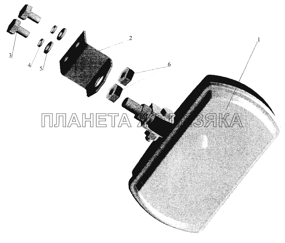 Установка противотуманной фары МАЗ-544069