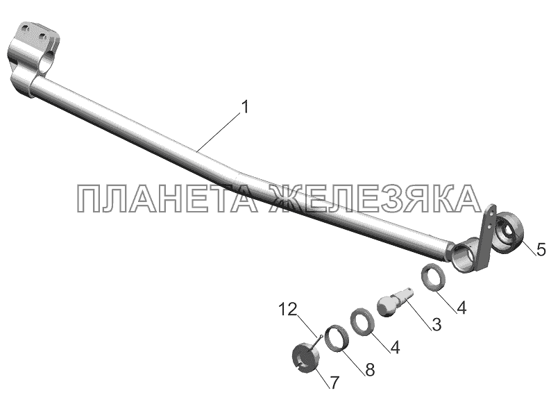 Хвостовик 5440А9-1703448 МАЗ-5440B9, 6430B9