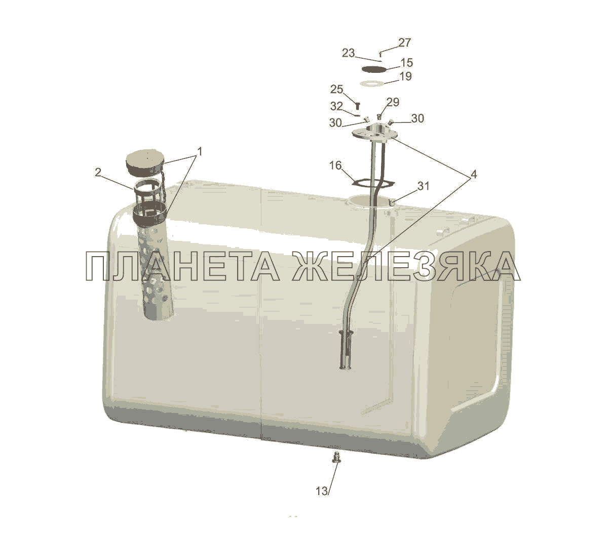 Бак топливный 544009-1101010 МАЗ-5440E9