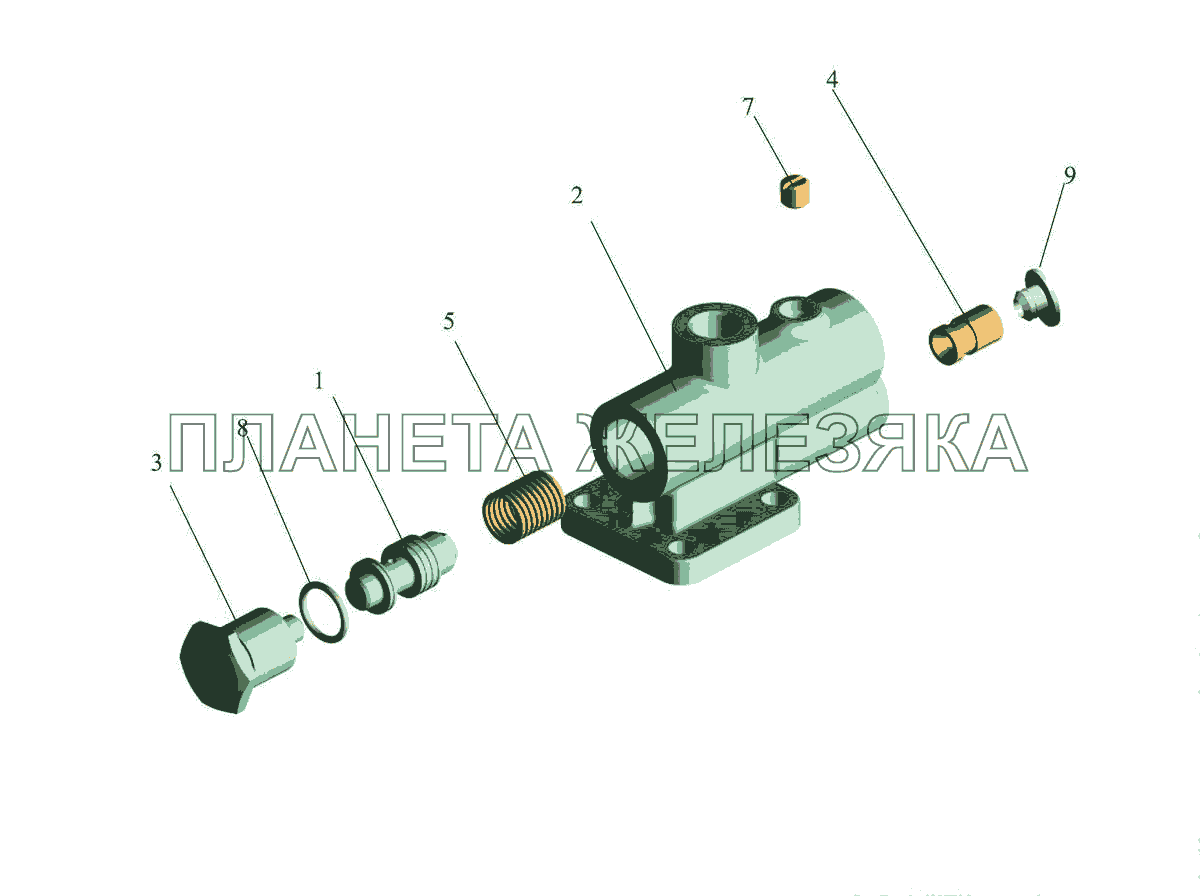 Клапан расхода и давления 5336-3407260 МАЗ-5440E9