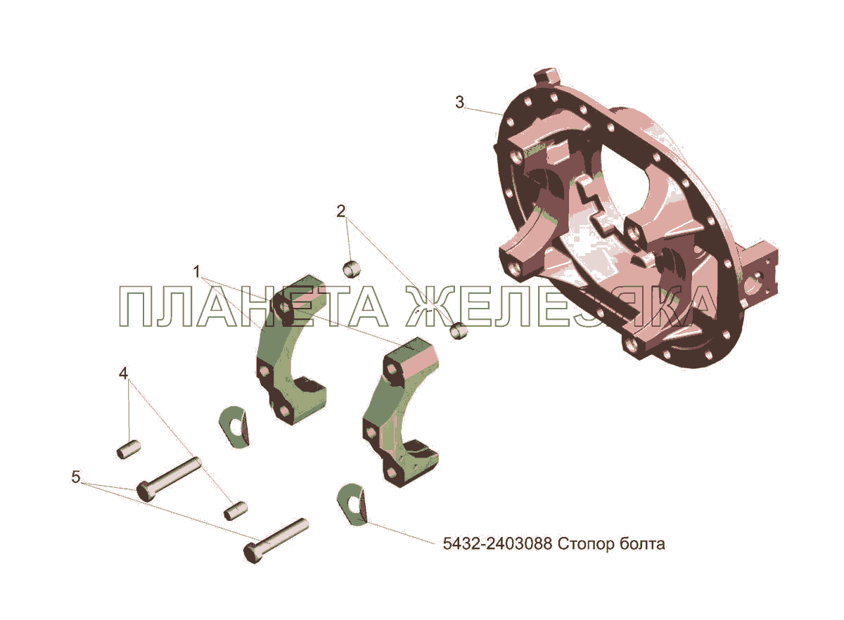 Картер редуктора 5440-2402015-010 МАЗ-5440E9