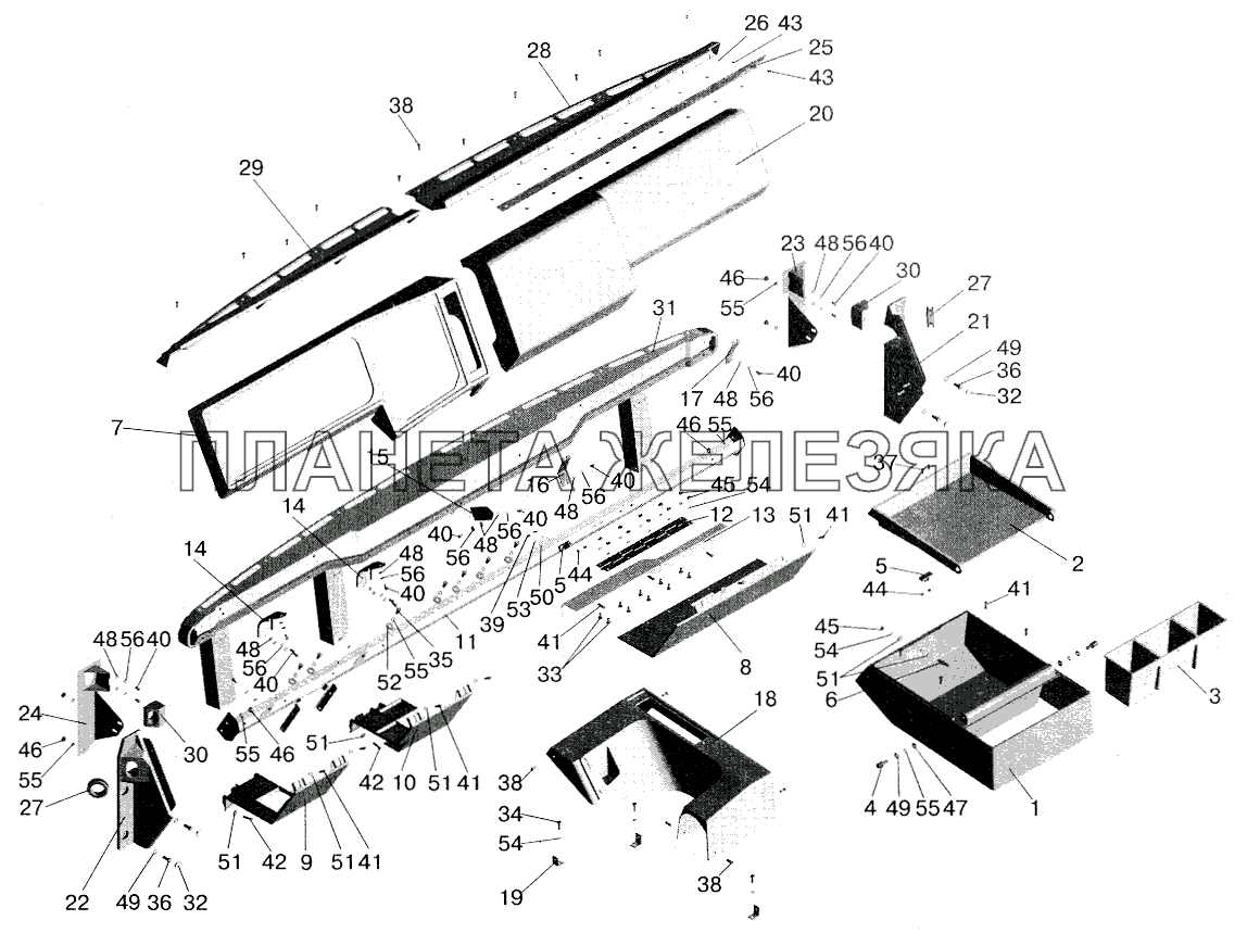 Панель приборов МАЗ-5516 (2003)