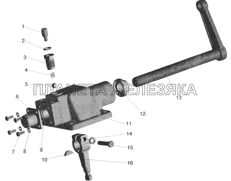 Механизм переключения делителя маз