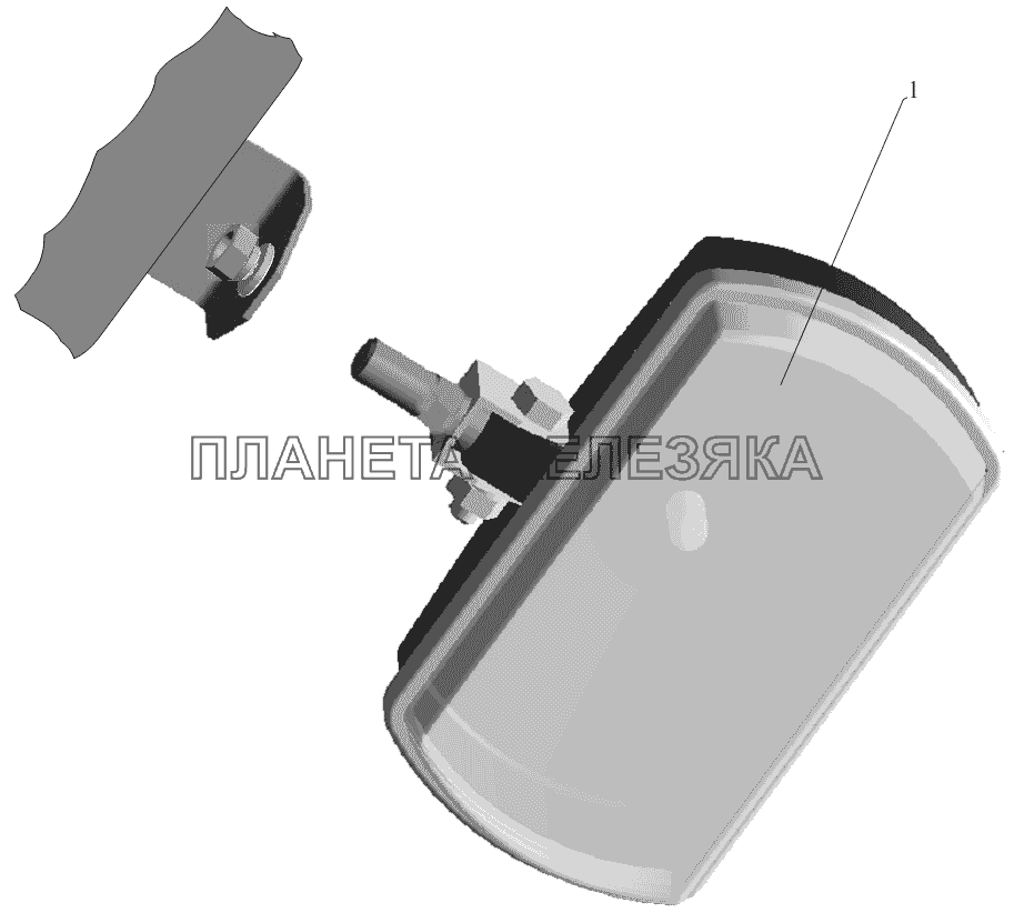 Установка противотуманной фары МАЗ-555102, 5551А2