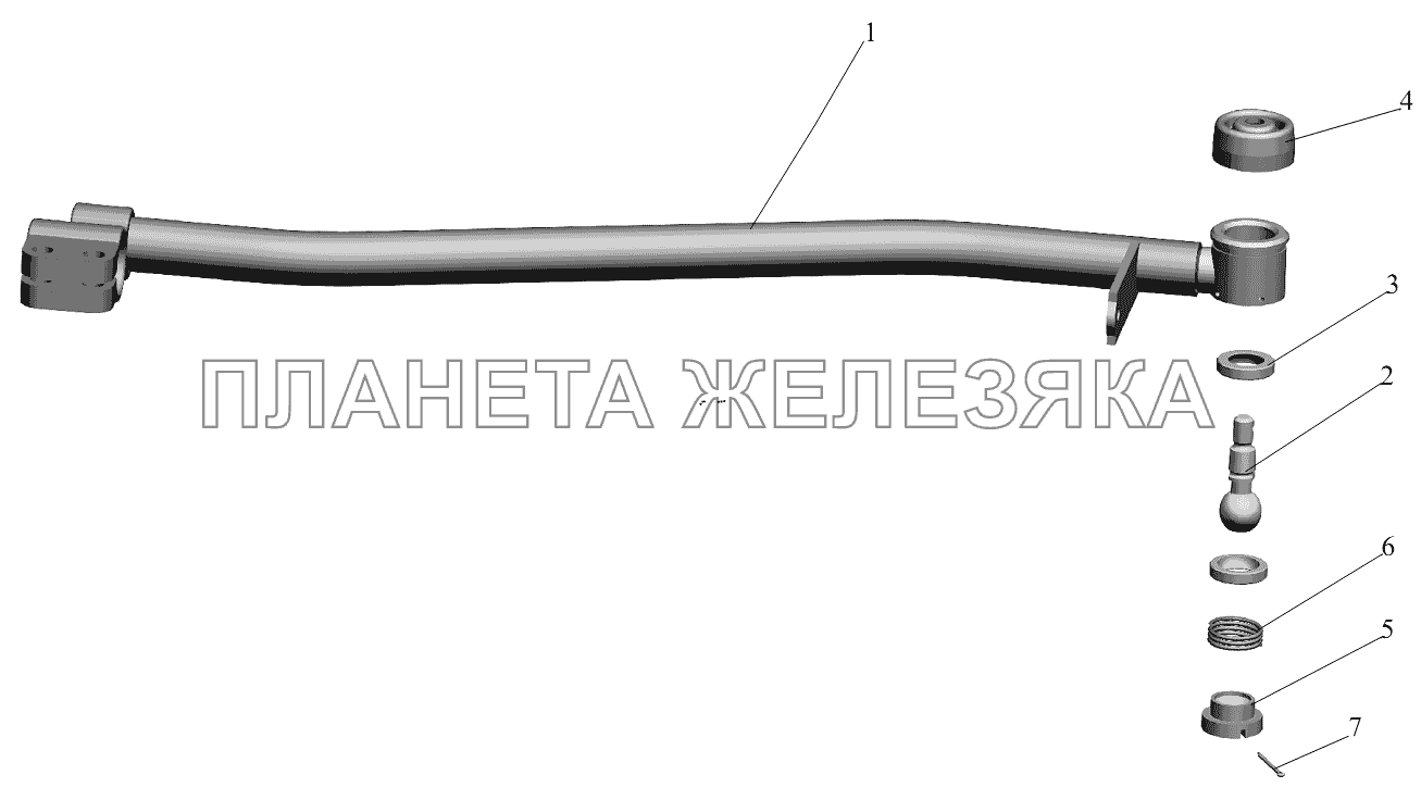 Хвостовик МАЗ-631236