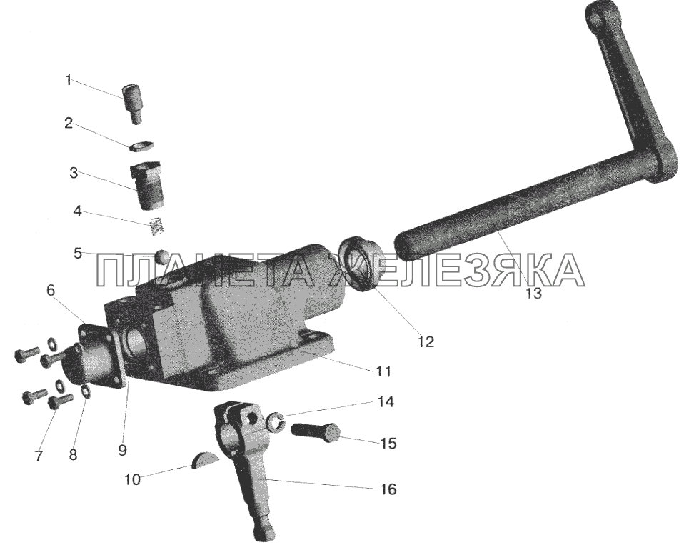 Механизм переключения передач МАЗ-6422
