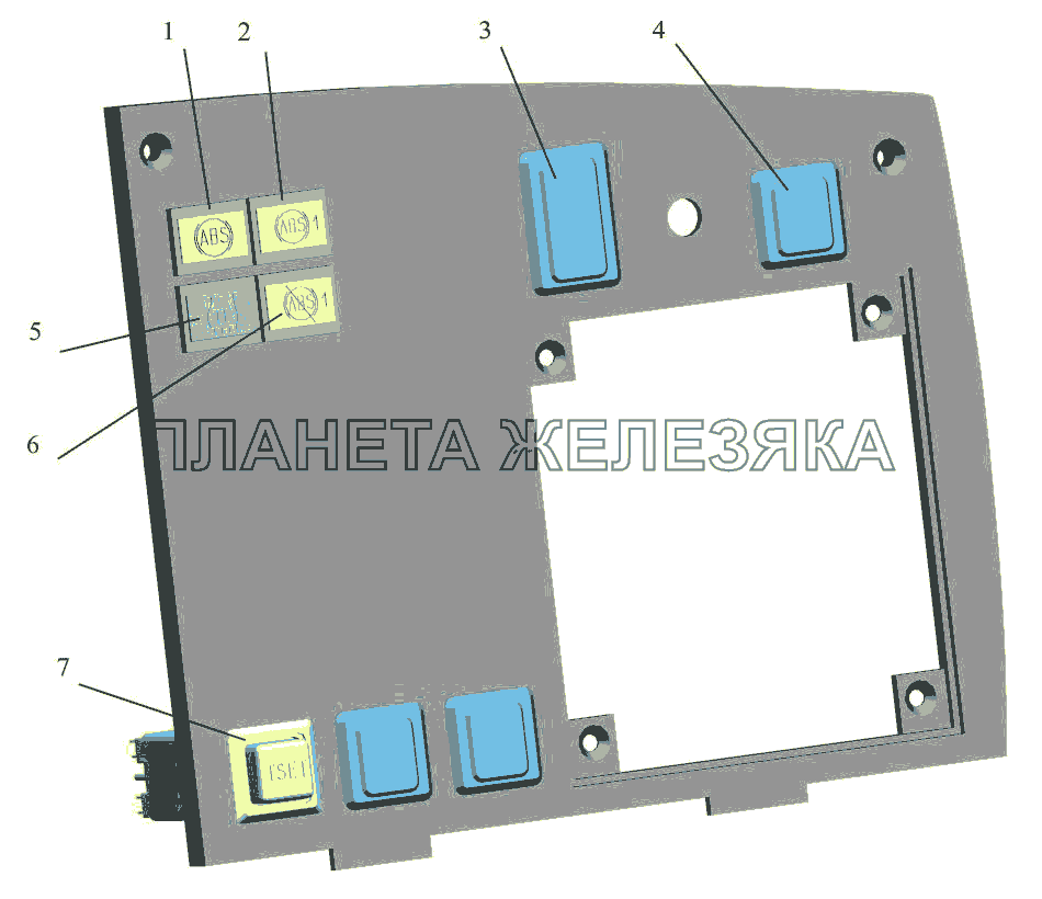 Панель щитка приборов МАЗ-650108