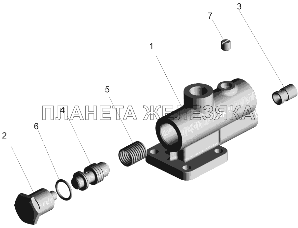 Клапан расхода давления 5336-3407260 МАЗ-650119