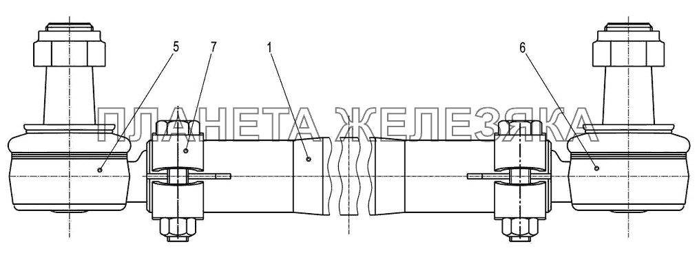 Тяга поперечная 643008-3003052-000 МАЗ-6501B9