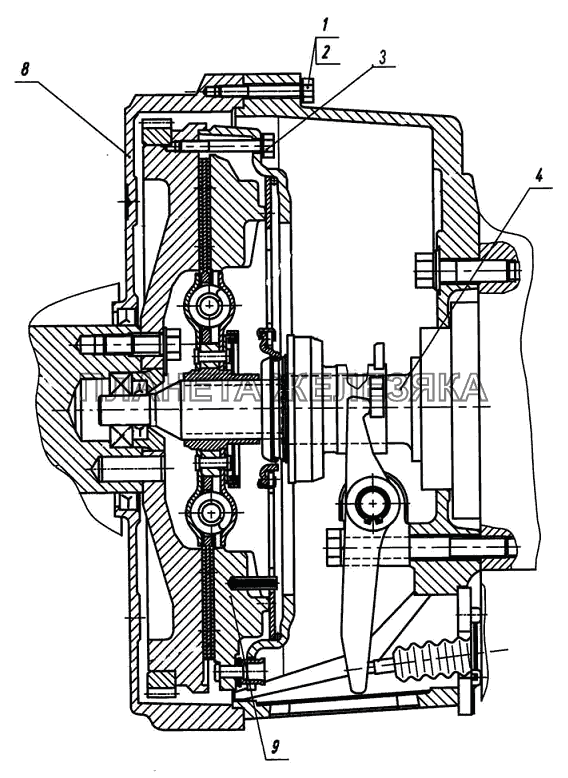 Двигатель с коробкой передач и сцеплением 6501В9-1000300-200, (210), (220), (230) МАЗ-6501B9