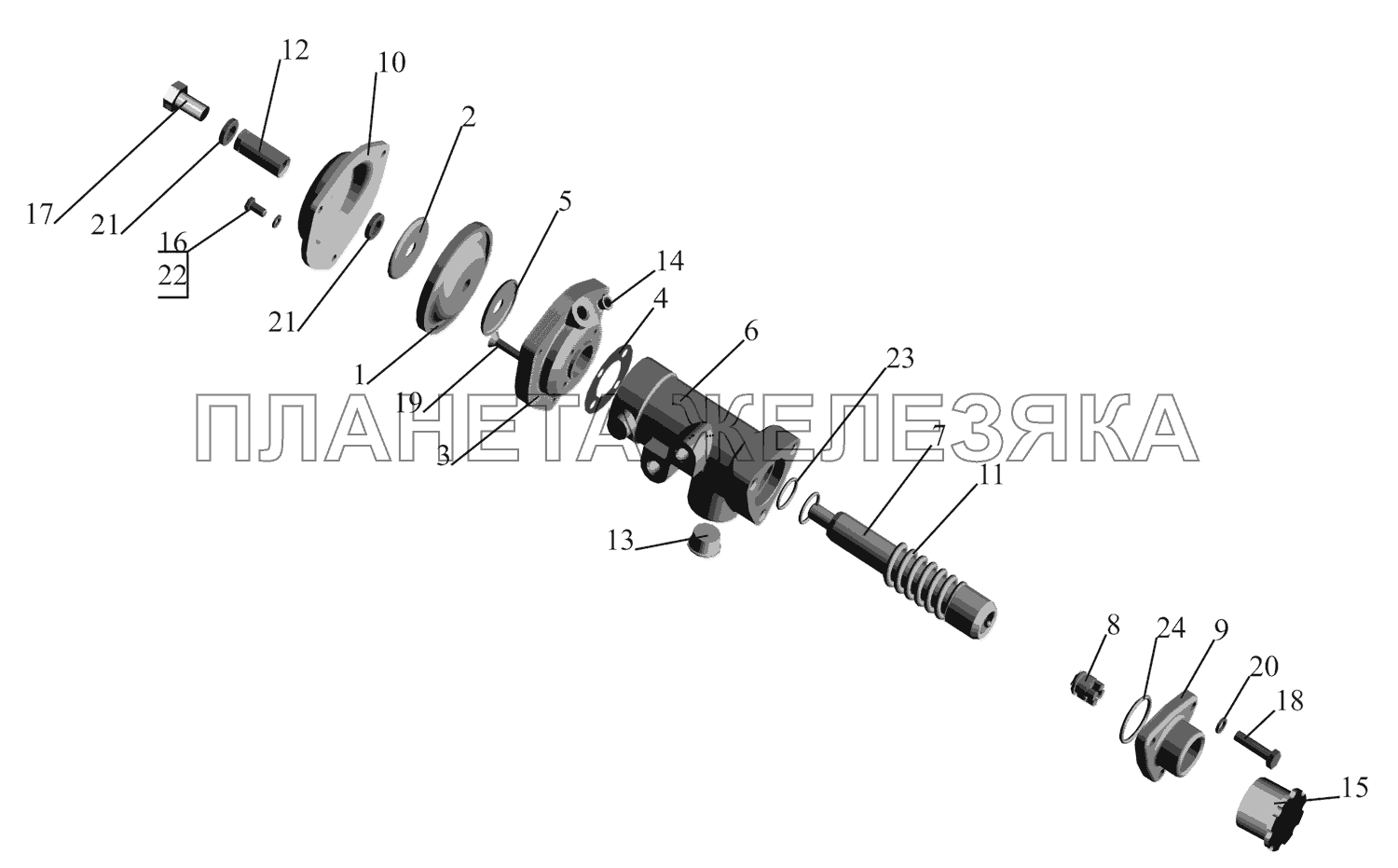 Клапан 643069-8607010-000 МАЗ-651669-320 (340)