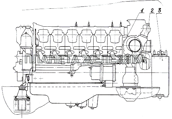 Двигатель МАЗ-74131