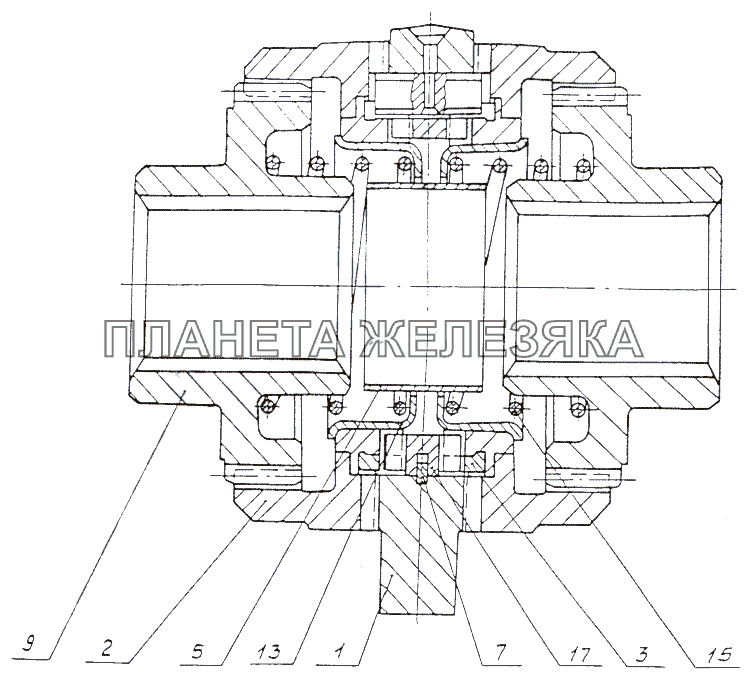 Комплект дифференциала МАЗ-74131