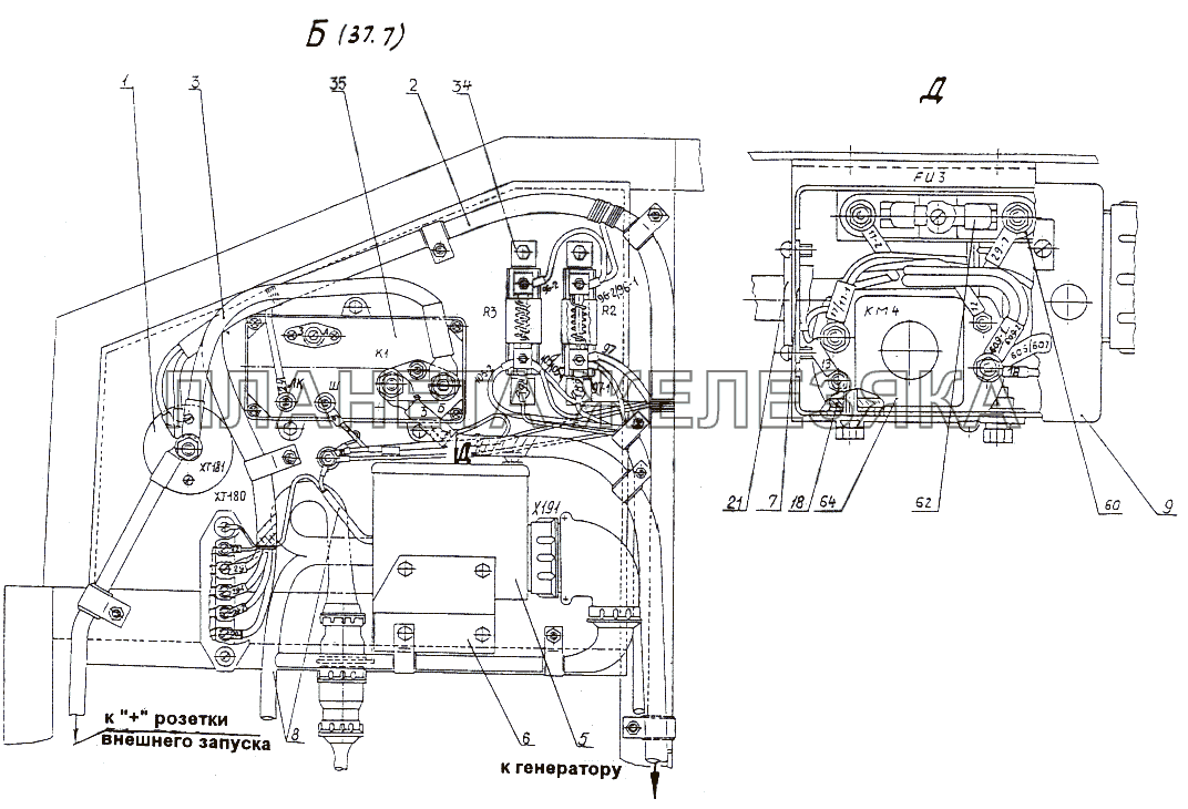 Установка реле-регулятора МАЗ-74131