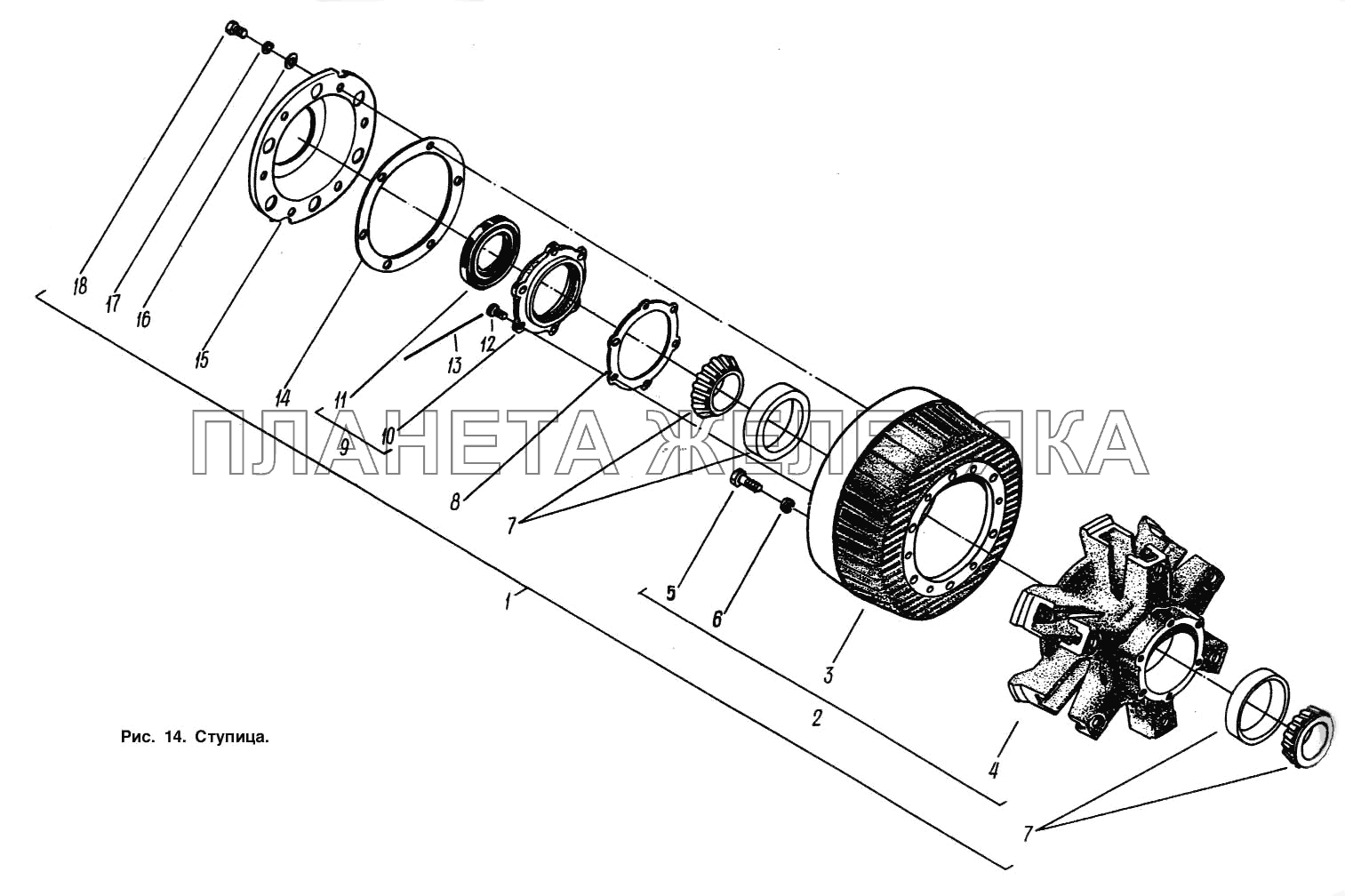 Ступица МАЗ-93892